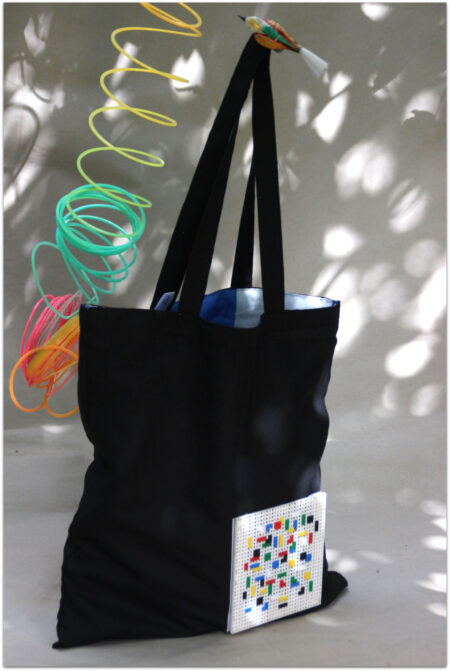 Ela maluca - Original two-sided black tote bag